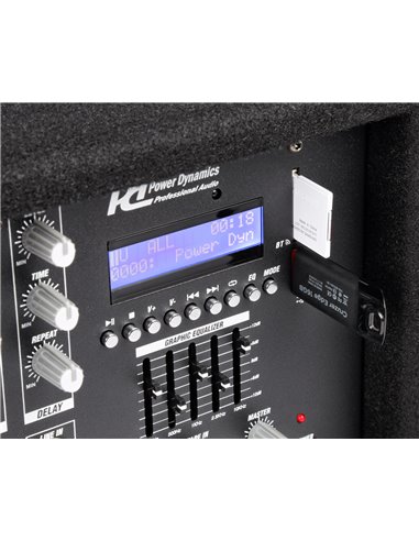 PDM-C805A MEZCLADOR 8 CANALES CON AMPLIFICADOR