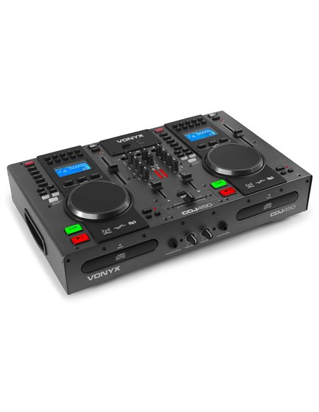 CDJ450 DOBLE REPRODUCTOR MEZCLADOR SOBREMESA CD/MP3/USB CON BT