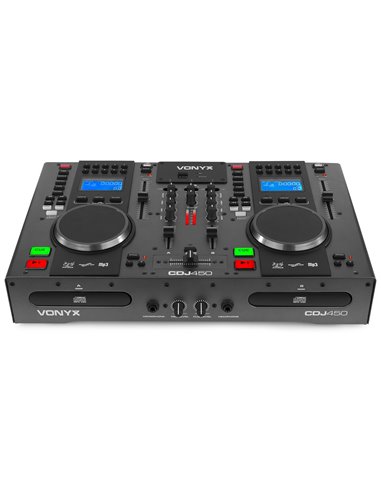 CDJ450 DOBLE REPRODUCTOR MEZCLADOR SOBREMESA CD/MP3/USB CON BT