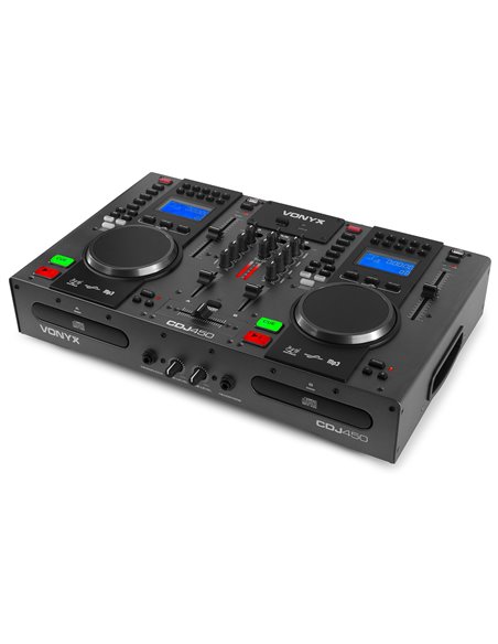 CDJ450 DOBLE REPRODUCTOR MEZCLADOR SOBREMESA CD/MP3/USB CON BT