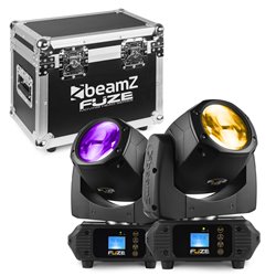 FUZE75B SET 2 PCS CABEZA MOVIL LED EN FLIGHTCASE