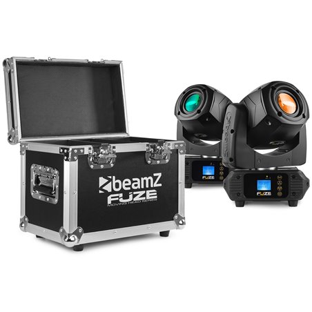 FUZE75S SET 2 PCS CABEZA MOVIL SPOT LED EN FLIGHTCASE