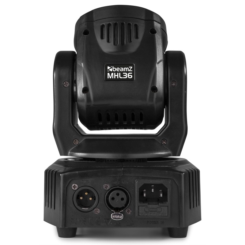 MHL36 LED WASH CABEZA MOVIL 4X 9W SET DE 2 PIEZAS EN BOLSA