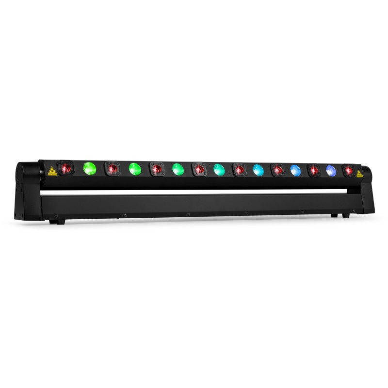 BARRA MÓVIL HYADEN CON 7 LED Y 8 RAYOS LÁSER