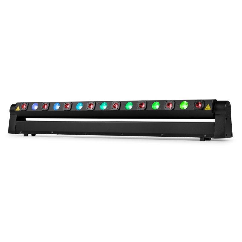 BARRA MÓVIL HYADEN CON 7 LED Y 8 RAYOS LÁSER