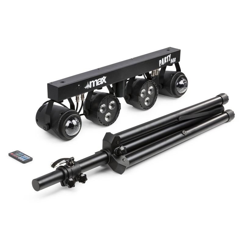 PARTYBAR1 CON 2 FOCOS PAR + 2 JELLYMOON RGBW