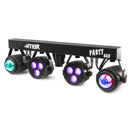 PARTYBAR1 CON 2 FOCOS PAR + 2 JELLYMOON RGBW