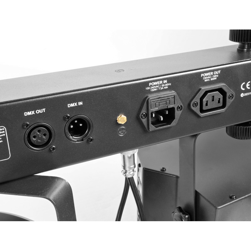 SHOWBAR CON 2X FOCO PAR, 2X BUTTERFLY Y LASER R/G DMX IRC