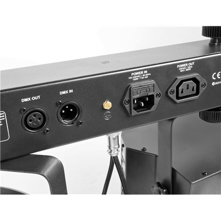 SHOWBAR CON 2X FOCO PAR, 2X BUTTERFLY Y LASER R/G DMX IRC