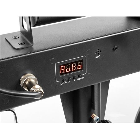 SHOWBAR CON 2X FOCO PAR, 2X BUTTERFLY Y LASER R/G DMX IRC