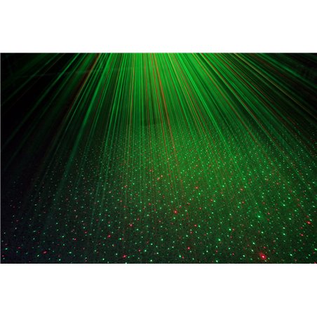 SHOWBAR CON 2X FOCO PAR, 2X BUTTERFLY Y LASER R/G DMX IRC