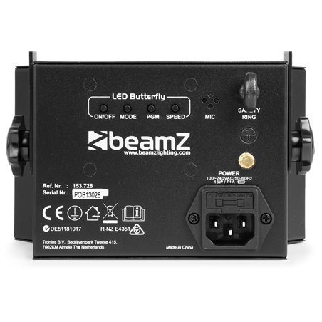 LED BUTTERFLY CON STROBO