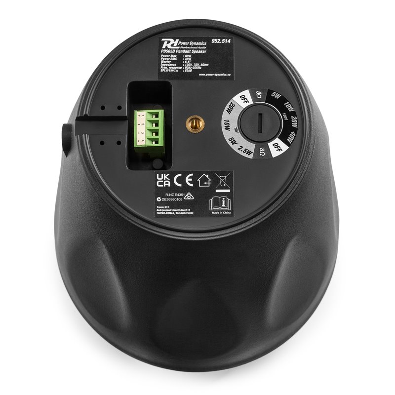 PDS65B ALTAVOZ COLGANTE 100V 6,5” NEGRO