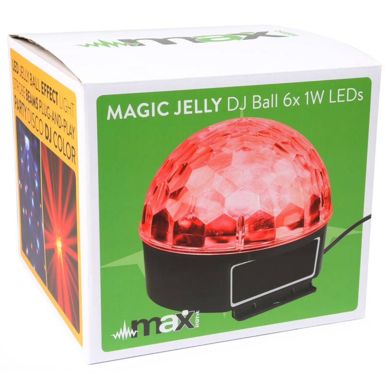 MAGIC JELLY DJ BALL ACTIVADA POR SONIDO 6X 1W LED