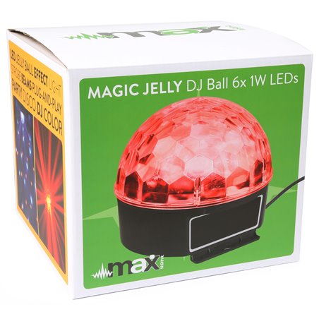 MAGIC JELLY DJ BALL ACTIVADA POR SONIDO 6X 1W LED