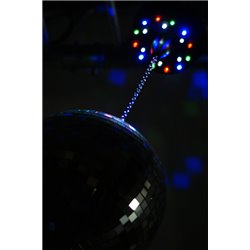 MBW18LED MOTOR PARA BOLAS DE ESPEJOS CON BATERIA CON 18 LEDS 2