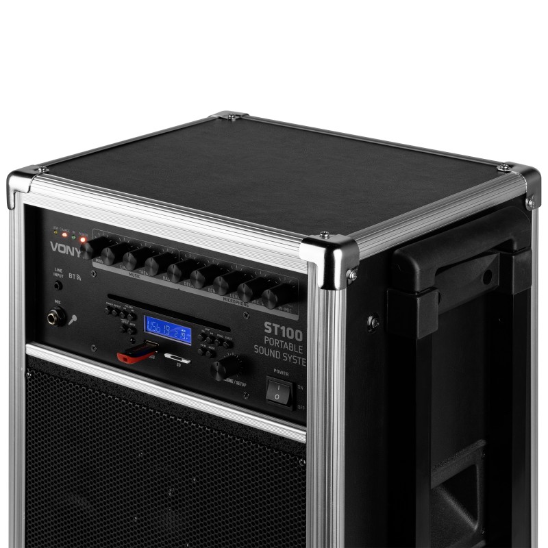 ST100 MK2 SISTEMA PORTATIL 8" BT/CD/MP3/UHF