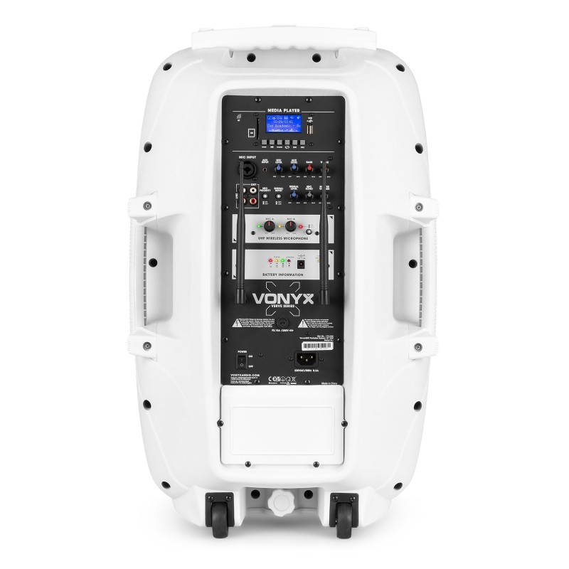 VERVE46 SISTEMA PORTÁTIL DE SONIDO 15” EDICIÓN BLANCO
