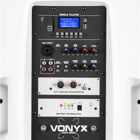 VERVE46 SISTEMA PORTÁTIL DE SONIDO 15” EDICIÓN BLANCO