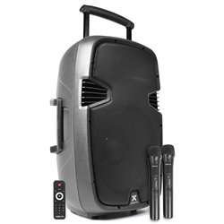 SPJ-PA915 BAFLE MOVIL ACTIVO ABS 15" 2 MICROS UHF/USB/MP3