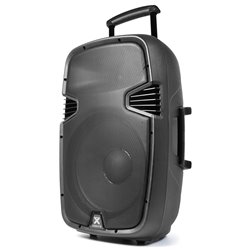 SPJ-PA915 BAFLE MOVIL ACTIVO ABS 15" 2 MICROS UHF/USB/MP3 2