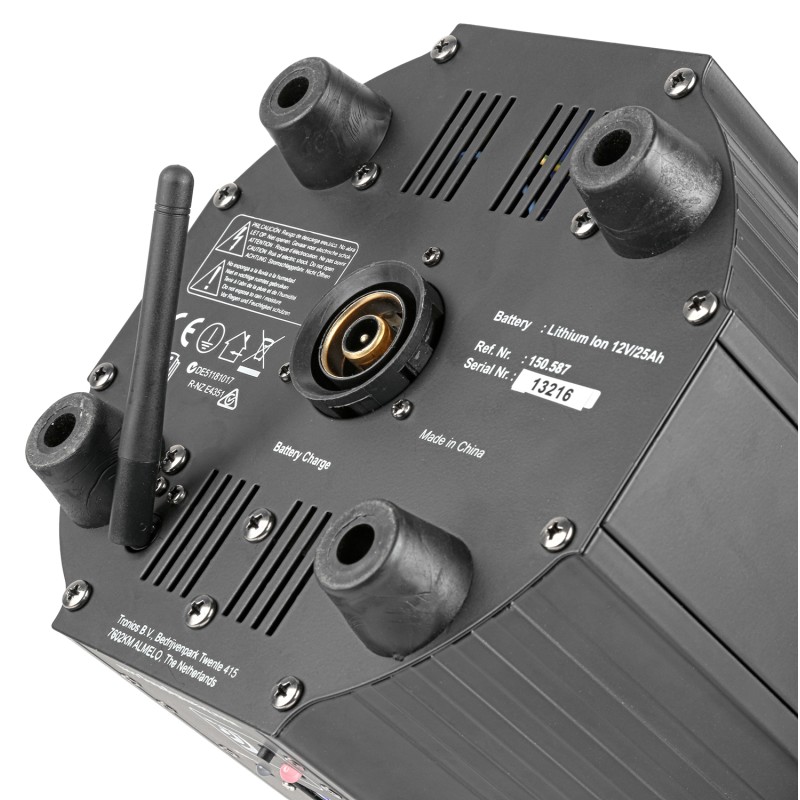 BBP60 CONJUNTO FOCOS, 6PCS EN FLIGHTCASE CON CARGADOR