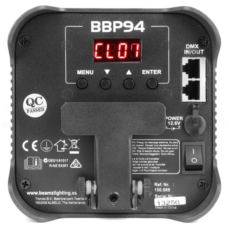 BBP94 FOCO PAR CON BATERIA 4X 10W