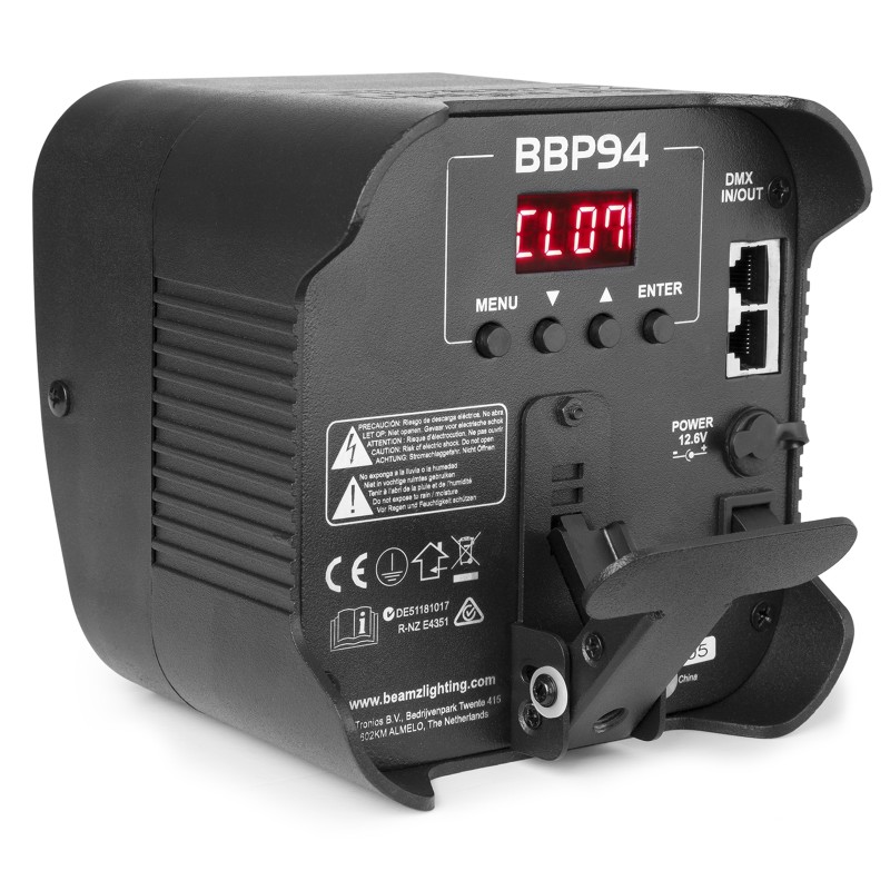 BBP94 FOCO PAR CON BATERIA 4X 10W