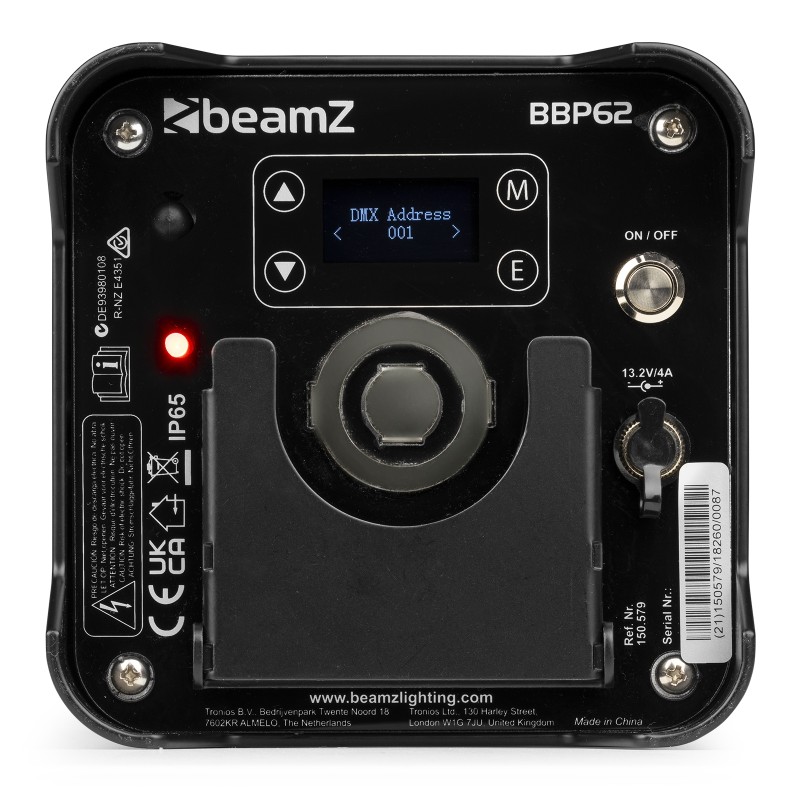 BBP62 CONJUNTOS FOCOS UPLIGHT, 6 FOCOS UPLIGHTS (IN/OUT) EN FLIGHTCASE CON CARGADOR