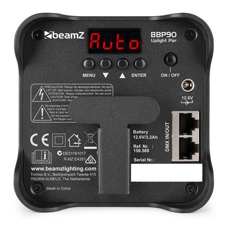 BBP90 FOCO UPLIGHT A BATERÍA 4X 4W