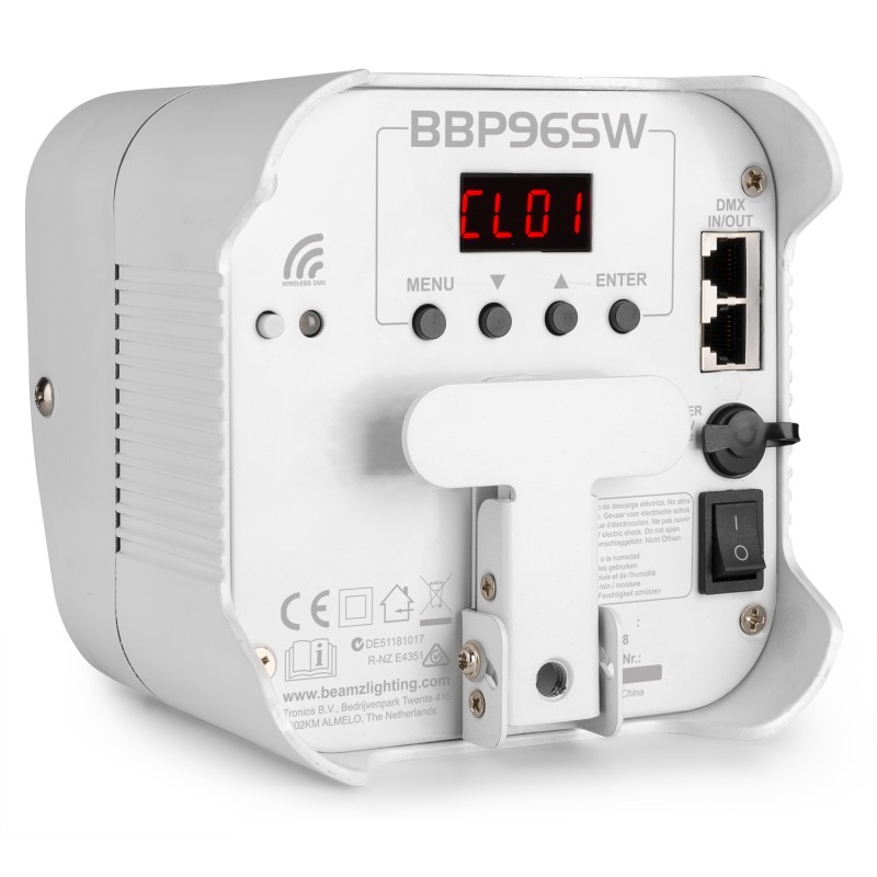 BBP96SW FOCO PAR CON BATERIA 6X 12W WDMX