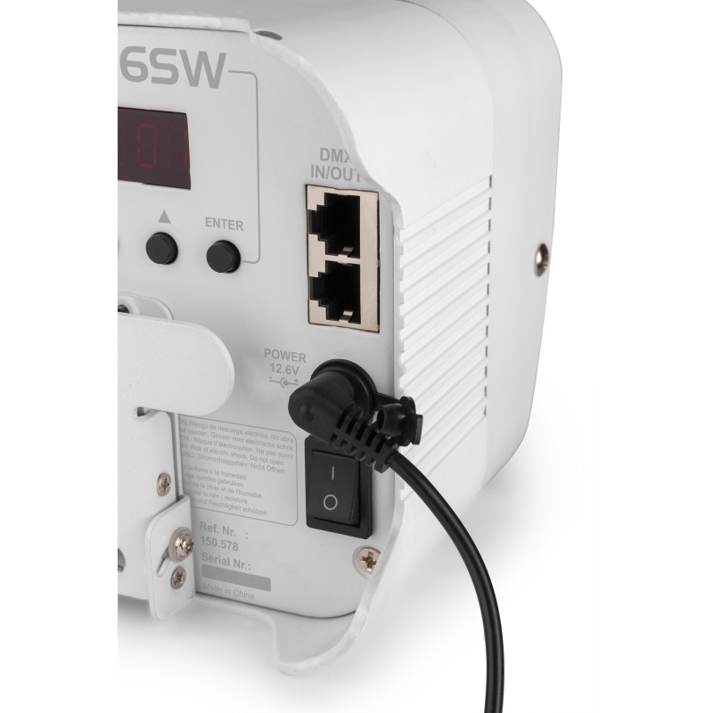 BBP96SW FOCO PAR CON BATERIA 6X 12W WDMX