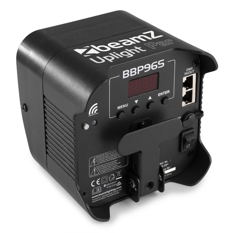 BBP96S FOCO PAR CON BATERIA 6X 12W WDMX