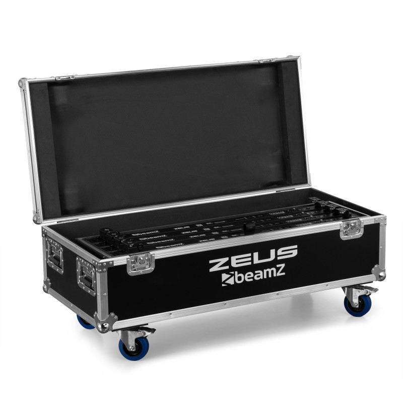 ZEUS JUEGO DE TUBOS DE BATERÍA RGBW JUEGO DE 8 EN FLIGHTCASE