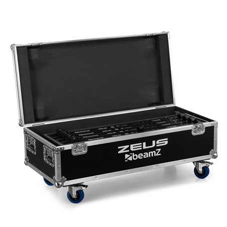 ZEUS JUEGO DE TUBOS DE BATERÍA RGBW JUEGO DE 8 EN FLIGHTCASE