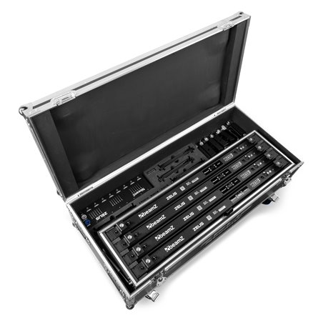 ZEUS JUEGO DE TUBOS DE BATERÍA RGBW JUEGO DE 8 EN FLIGHTCASE