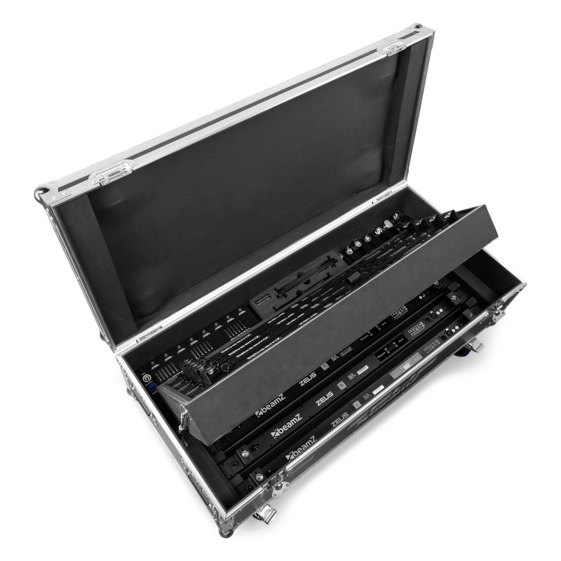 ZEUS JUEGO DE TUBOS DE BATERÍA RGBW JUEGO DE 8 EN FLIGHTCASE