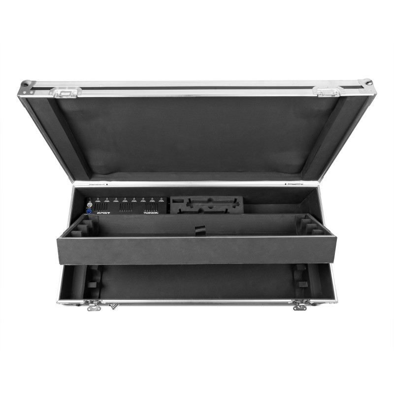 ZEUS JUEGO DE TUBOS DE BATERÍA RGBW JUEGO DE 8 EN FLIGHTCASE