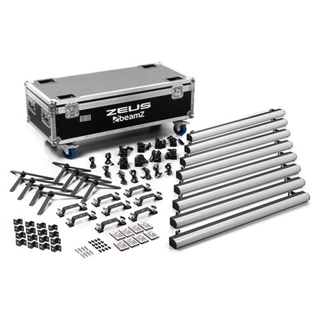 ZEUS JUEGO DE TUBOS DE BATERÍA RGBW JUEGO DE 8 EN FLIGHTCASE
