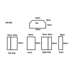 SC12 COBERTOR PARA BAFLE GENERAL 12"