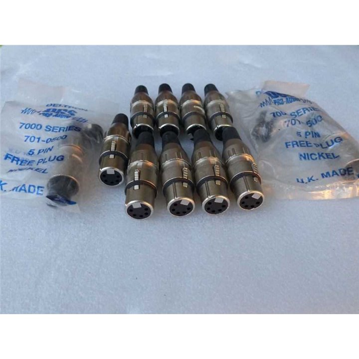 9 Neutrik NC5FX Conector aéreo XLR hembra 5 Pines