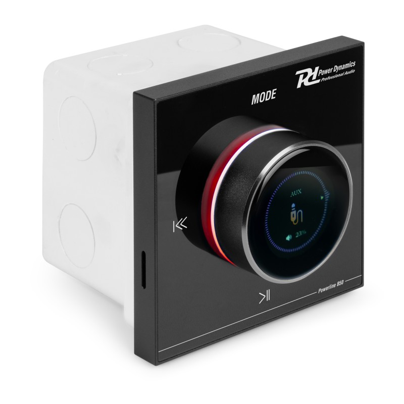 POWERLINE B50B AMPLIFICADOR EMPOTRABLE BT/LCD NEGRO