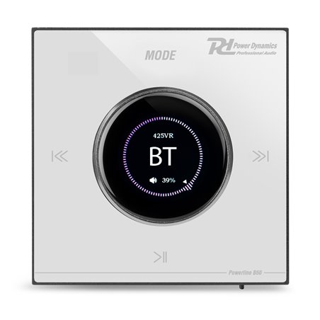POWERLINE B50W AMPLIFICADOR EMPOTRABLE BT/LCD BLANCO