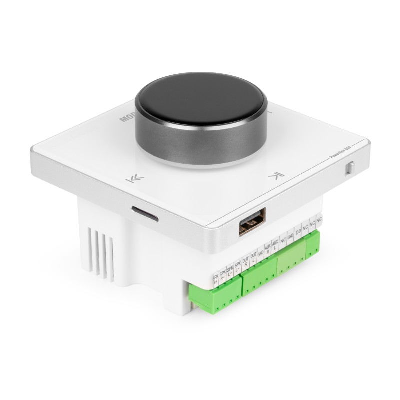 POWERLINE B50W AMPLIFICADOR EMPOTRABLE BT/LCD BLANCO