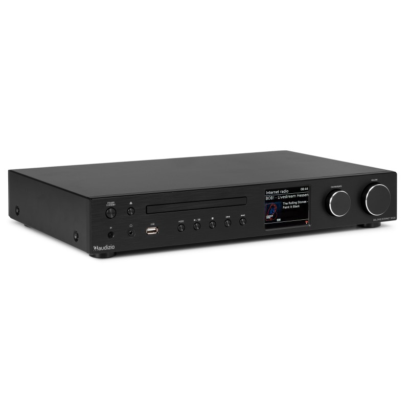 BOLZANO RECEPTOR DE INTERNET CON AMPLICADOR, DAB+ Y REPRODUCTOR CD NEGRO