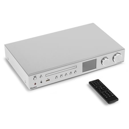 BOLZANO RECEPTOR DE INTERNET CON AMPLICADOR, DAB+ Y REPRODUCTOR CD ALUMINIO