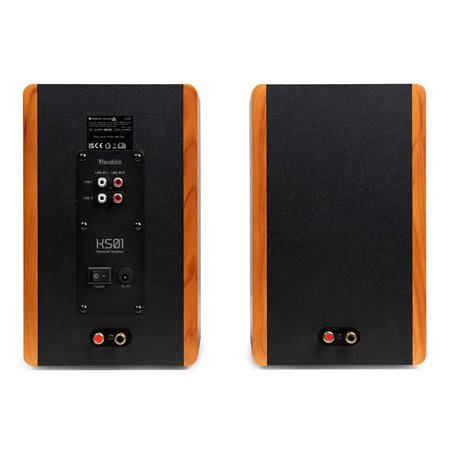 KS01 JUEGO DE ALTAVOCES DE ESTANTERÍA ACTIVOS 80W MADERA