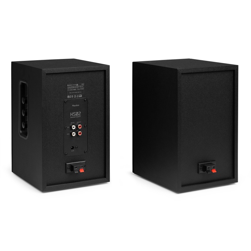 KS02 JUEGO DE ALTAVOCES DE ESTANTERÍA ACTIVOS 80W BT NEGRO