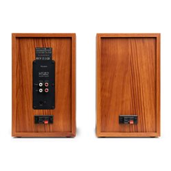 KS02 JUEGO DE ALTAVOCES DE ESTANTERÍA ACTIVOS 80W BT MADERA 2