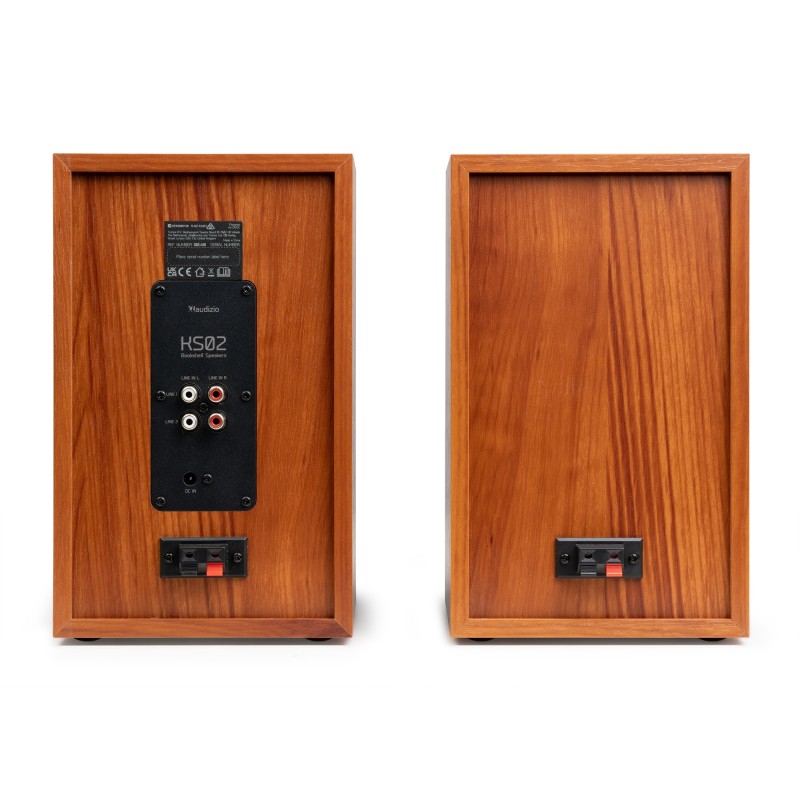 KS02 JUEGO DE ALTAVOCES DE ESTANTERÍA ACTIVOS 80W BT MADERA